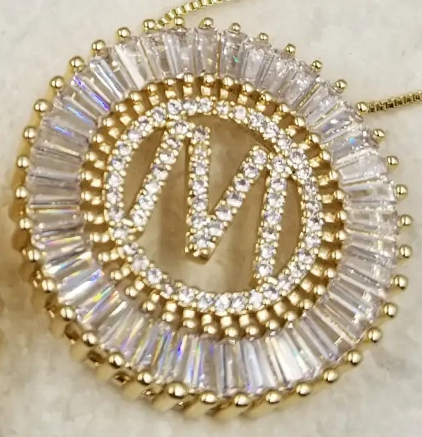 Radiant Gold Initial Necklace A - W-M-Cute-Trendy-Shop-Womens-Boutique-Clothing-Store
