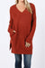 Makes Life Easy Long Tunic Top Rust *instore & online-[option4]-[option5]-Cute-Trendy-Shop-Womens-Boutique-Clothing-Store