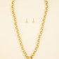 Chain-Link Pearl Cross Statement Necklace-Cute-Trendy-Shop-Womens-Boutique-Clothing-Store