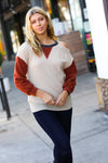 Oatmeal Textured Sweater Knit Cold Shoulder Top *online exclusive-[option4]-[option5]-Cute-Trendy-Shop-Womens-Boutique-Clothing-Store