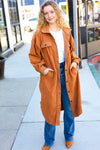 On Your Terms Camel Fleece Button Down Duster Jacket *online exclusive-[option4]-[option5]-Cute-Trendy-Shop-Womens-Boutique-Clothing-Store