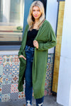 Over The Moon Olive Hacci Midi Open Cardigan *online exclusive-[option4]-[option5]-Cute-Trendy-Shop-Womens-Boutique-Clothing-Store