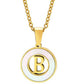 Mother of Pearl Initial Shell Pendant Necklace-B-[option4]-[option5]-Cute-Trendy-Shop-Womens-Boutique-Clothing-Store