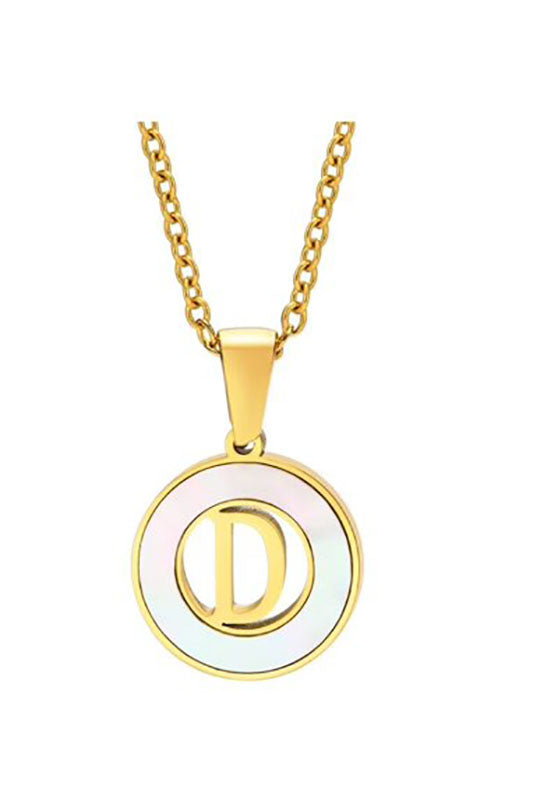 Mother of Pearl Initial Shell Pendant Necklace-D-[option4]-[option5]-Cute-Trendy-Shop-Womens-Boutique-Clothing-Store
