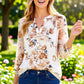 Florals of Spring Ivory Pleate Blouse-[option4]-[option5]-Cute-Trendy-Shop-Womens-Boutique-Clothing-Store