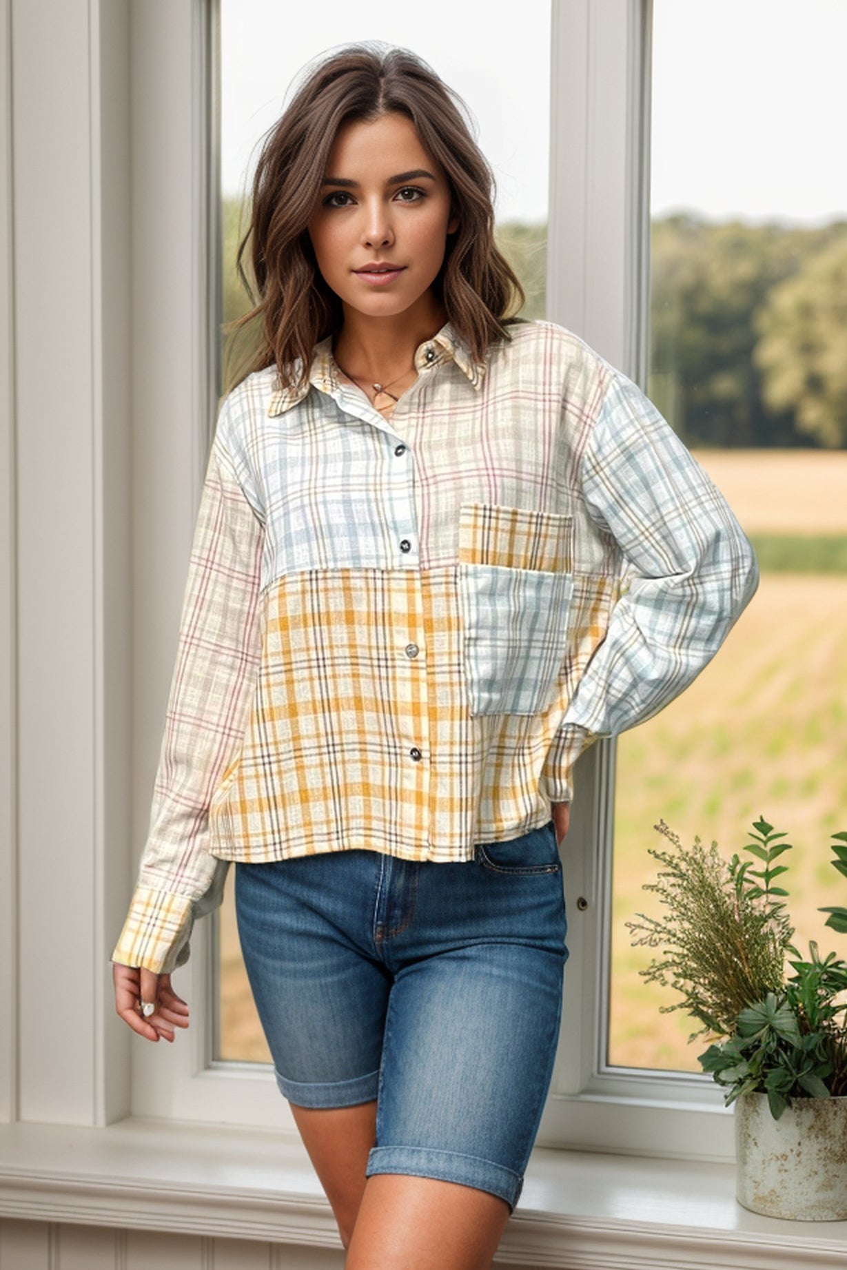 Plaid-ical Summer Top *online exclusive