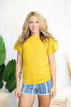 Queen Bee Ruffle Sleeve *online exclusive-[option4]-[option5]-Cute-Trendy-Shop-Womens-Boutique-Clothing-Store