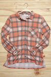 Rust Plaid Lightweight Button Up Shacket *online exclusive-[option4]-[option5]-Cute-Trendy-Shop-Womens-Boutique-Clothing-Store