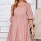 The Scarlett Swiss Dot Mini Dress Pink-Cute-Trendy-Shop-Womens-Boutique-Clothing-Store