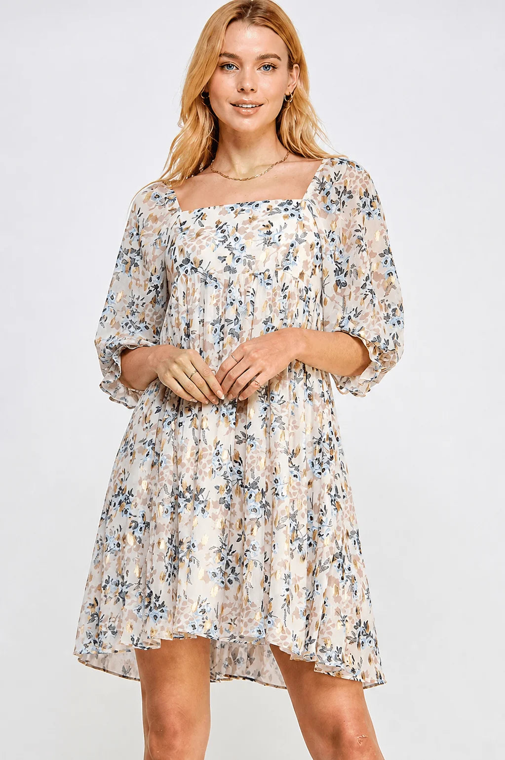 Sweet Blossom Floral Pocket Dress-Cute-Trendy-Shop-Womens-Boutique-Clothing-Store