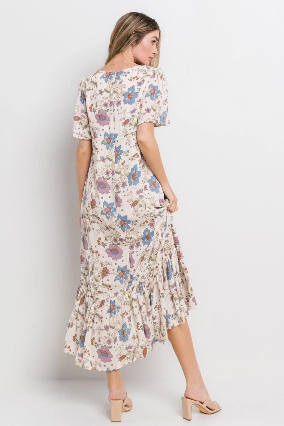 Blooming Romance V-Neck Floral Maxi Dress-Cute-Trendy-Shop-Womens-Boutique-Clothing-Store