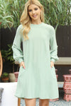Simple & Chic Dress Sage *instore exclusive-[option4]-[option5]-Cute-Trendy-Shop-Womens-Boutique-Clothing-Store