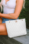 Simply Chic White Quilted Purse-White-[option4]-[option5]-Cute-Trendy-Shop-Womens-Boutique-Clothing-Store