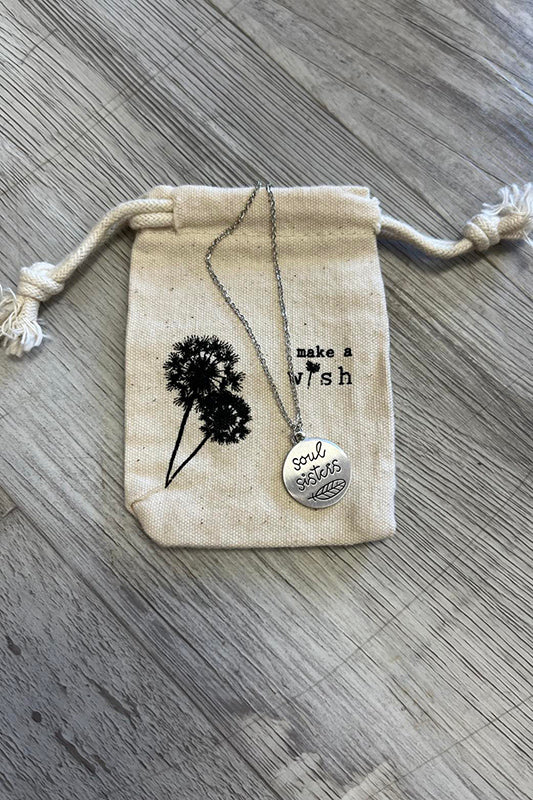 Soul Sisters by Make A Wish Necklace Silver-[option4]-[option5]-Cute-Trendy-Shop-Womens-Boutique-Clothing-Store
