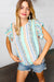 Multicolor Boho Stripe Smocked Ruffle Frill Sleeve Top *online exclusive-[option4]-[option5]-Cute-Trendy-Shop-Womens-Boutique-Clothing-Store