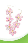 Touch of Whimsy Dropdown Flower Earrings Pink-Pink-[option4]-[option5]-Cute-Trendy-Shop-Womens-Boutique-Clothing-Store