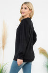 Traveling Lady Black Sweater Top *instore & online-[option4]-[option5]-Cute-Trendy-Shop-Womens-Boutique-Clothing-Store