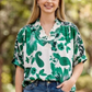 Emerald Meadow Paisley Dolman Top