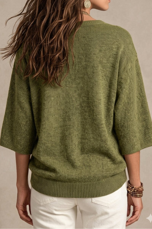 Heathered Fog Crewneck Knit-Cute-Trendy-Shop-Womens-Boutique-Clothing-Store