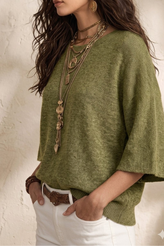 Heathered Fog Crewneck Knit-Cute-Trendy-Shop-Womens-Boutique-Clothing-Store