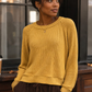The Everyday Waffle Knit Pullover-Cute-Trendy-Shop-Womens-Boutique-Clothing-Store