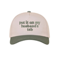 "Put It On My Husband's Tab" Cap-Forest Green-[option4]-[option5]-Cute-Trendy-Shop-Womens-Boutique-Clothing-Store