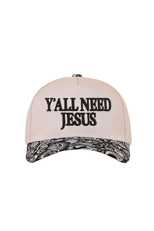 "Y'all Need Jesus" Canvas Baseball Cap