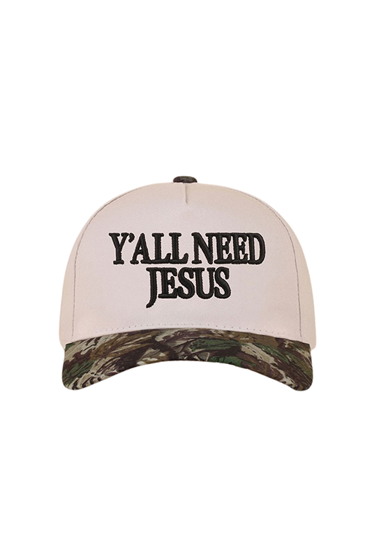 "Y'all Need Jesus" Canvas Baseball Cap
