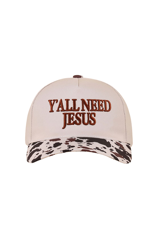 "Y'all Need Jesus" Canvas Baseball Cap