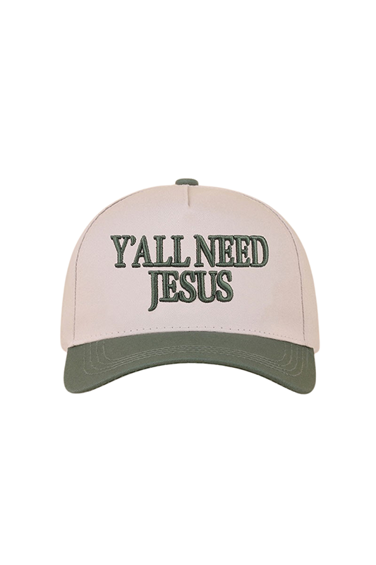 "Y'all Need Jesus" Canvas Baseball Cap