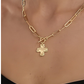Family Time Mini Cross Toggle Chain Necklace