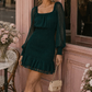 Midnight Romance Smocked Mini Dress-Cute-Trendy-Shop-Womens-Boutique-Clothing-Store