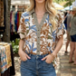 Oasis Botanical Pleated Button-Down-Cute-Trendy-Shop-Womens-Boutique-Clothing-Store