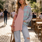 Sweetheart Patchwork Plaid Button-Up Top-Cute-Trendy-Shop-Womens-Boutique-Clothing-Store