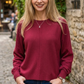 Call Me Cozy Casual Sweater Top-Burgundy-SMALL-Cute-Trendy-Shop-Womens-Boutique-Clothing-Store