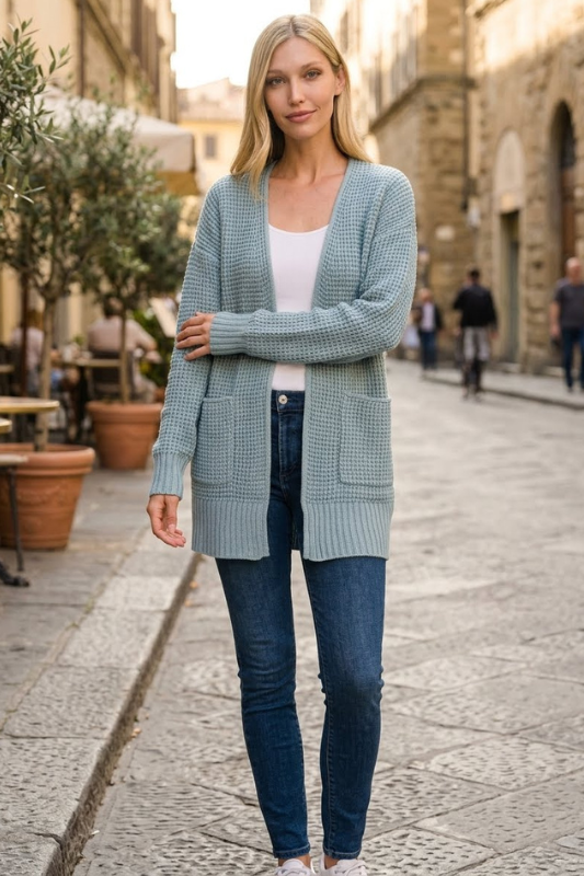 Sunday Morning Open Cardigan-Ash Blue-SMALL-Cute-Trendy-Shop-Womens-Boutique-Clothing-Store