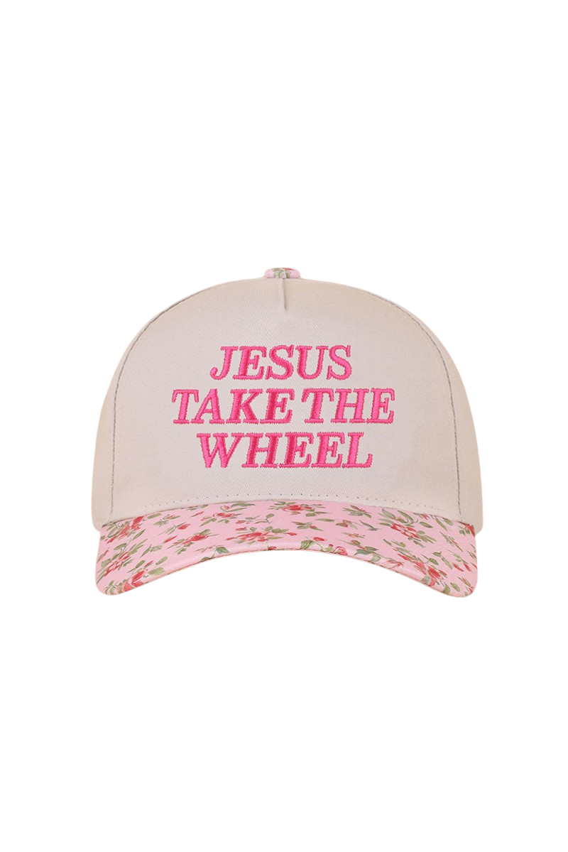 "Jesus Take The Wheel" Canvas Baseball Cap-[option4]-[option5]-Cute-Trendy-Shop-Womens-Boutique-Clothing-Store