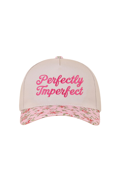 "Perfectly Imperfect" Ball Cap-Floral-Cute-Trendy-Shop-Womens-Boutique-Clothing-Store