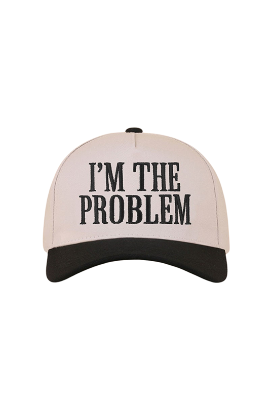 I'm The Problem Baseball Cap-Black-[option4]-[option5]-Cute-Trendy-Shop-Womens-Boutique-Clothing-Store