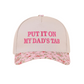 "Put It On My Dad's Tab" Two-Tone Ball Cap-Floral-[option4]-[option5]-Cute-Trendy-Shop-Womens-Boutique-Clothing-Store