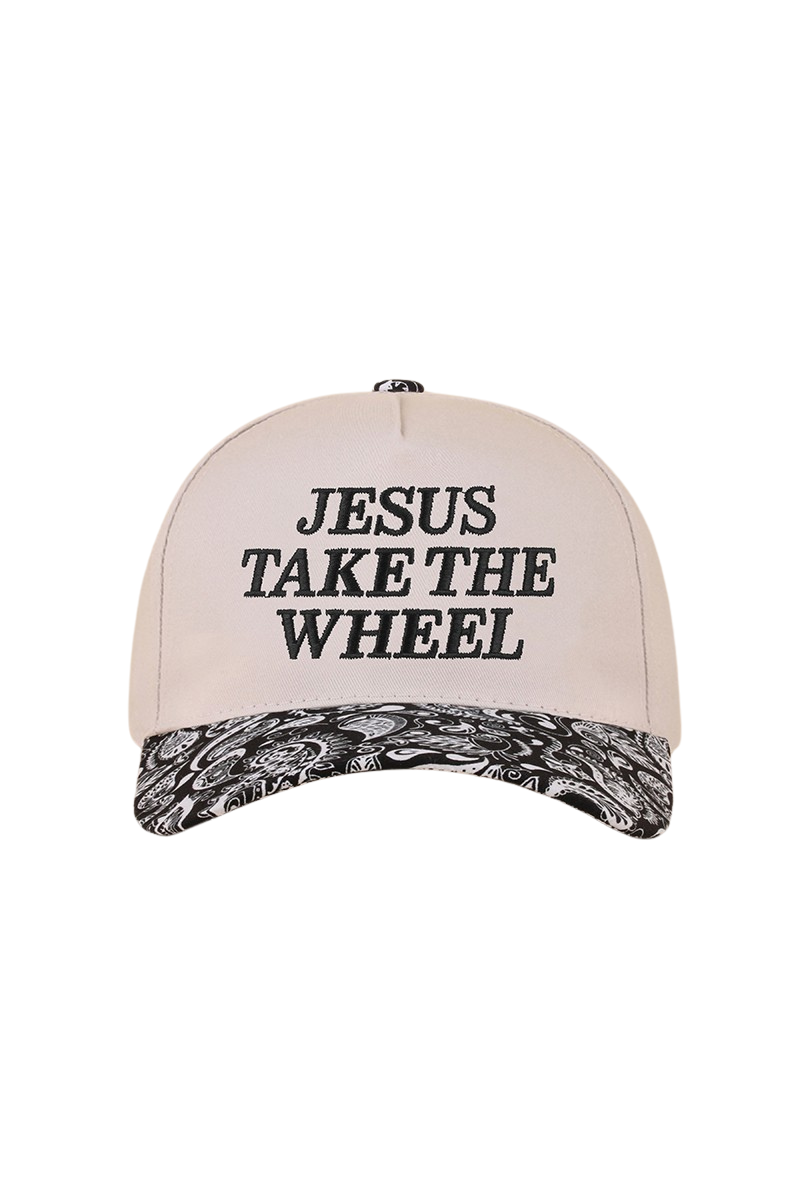 "Jesus Take The Wheel" Canvas Baseball Cap-[option4]-[option5]-Cute-Trendy-Shop-Womens-Boutique-Clothing-Store