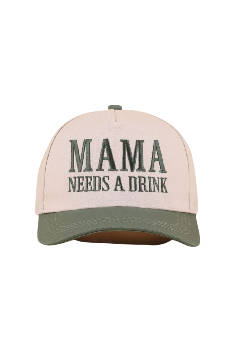 Mama Needs A Drink Cap-Forest-[option4]-[option5]-Cute-Trendy-Shop-Womens-Boutique-Clothing-Store