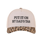 "Put It On My Dad's Tab" Two-Tone Ball Cap-Leopard-[option4]-[option5]-Cute-Trendy-Shop-Womens-Boutique-Clothing-Store