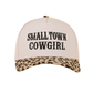 'Small Town Cowgirl" Ball Cap-Leopard-Cute-Trendy-Shop-Womens-Boutique-Clothing-Store