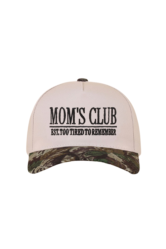 "Mom's Club" Ball Cap-Camouflage-[option4]-[option5]-Cute-Trendy-Shop-Womens-Boutique-Clothing-Store