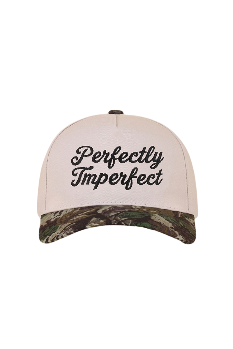 "Perfectly Imperfect" Ball Cap-Camo-[option4]-[option5]-Cute-Trendy-Shop-Womens-Boutique-Clothing-Store