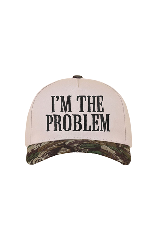 I'm The Problem Baseball Cap-Camouflage-[option4]-[option5]-Cute-Trendy-Shop-Womens-Boutique-Clothing-Store