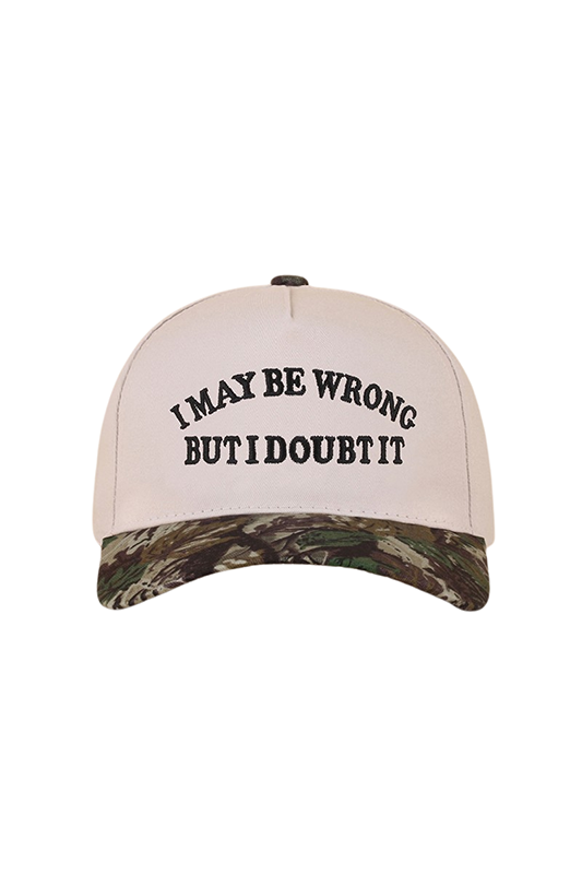 "I May Be Wrong But I Doubt It" Ball Cap-Camo-[option4]-[option5]-Cute-Trendy-Shop-Womens-Boutique-Clothing-Store