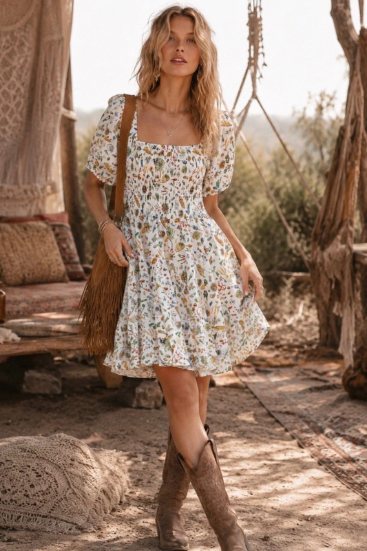 Bohemian Charm Bodice Dress-[option4]-[option5]-Cute-Trendy-Shop-Womens-Boutique-Clothing-Store