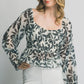 Midnight & Mocha Floral Peplum Blouse-Cute-Trendy-Shop-Womens-Boutique-Clothing-Store